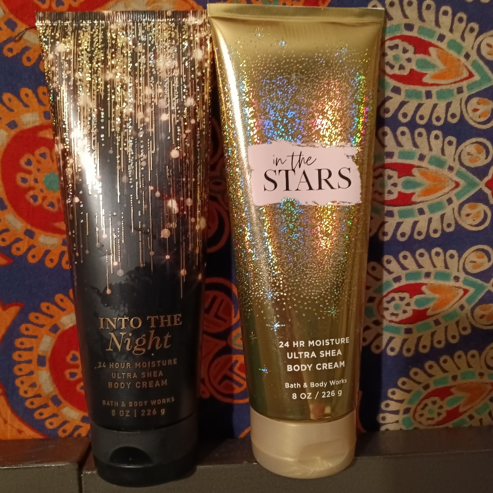 Bath and body works STARS body creams 2pcs NEW